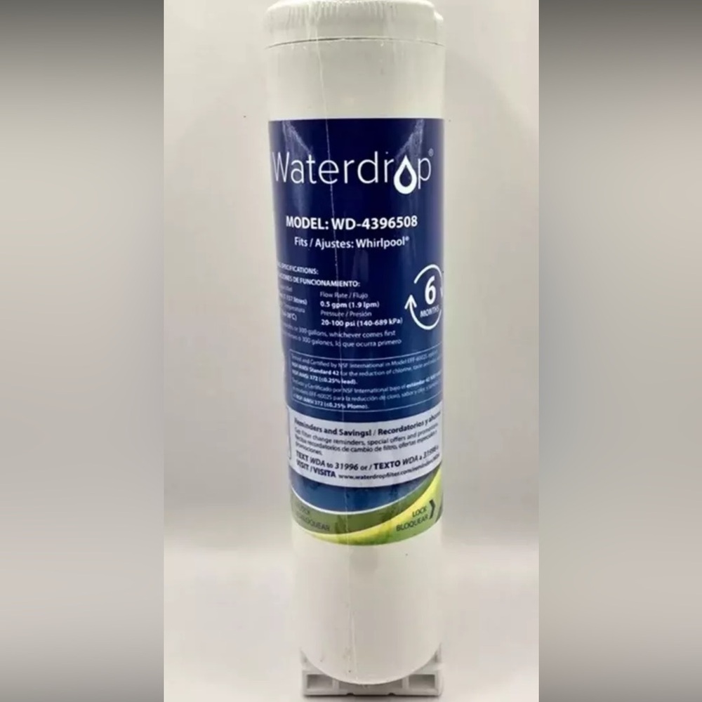 💜Waterdrop WD-4396508 Water Filter For Whirlpool New Factory Sealed No Box